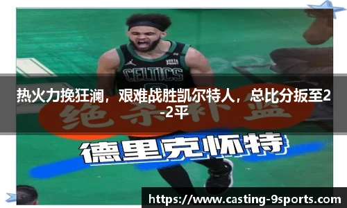 热火力挽狂澜，艰难战胜凯尔特人，总比分扳至2-2平